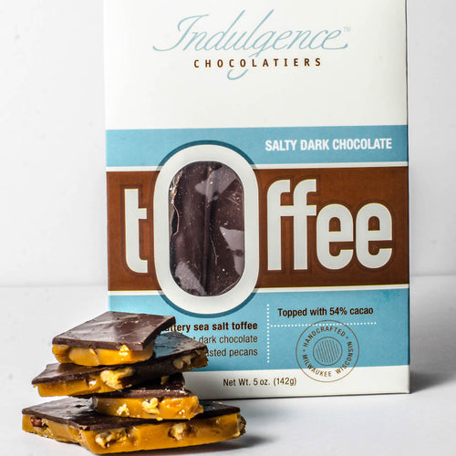 Salty Dark Chocolate Toffee (5oz)