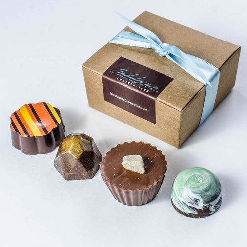 Event Favor 4 Truffle Box - Chocolatier's Selection