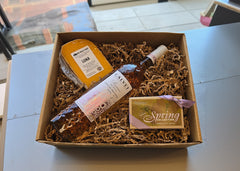 Rosé Wine, Cheese, and Chocolate Gift Set - $45 PER GIFT SET