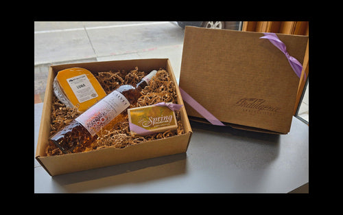 Rosé Wine, Cheese, and Chocolate Gift Set - $45 PER GIFT SET